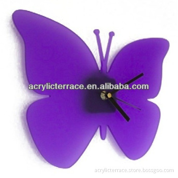 Acrylic Butterfly Wall Clock hg140307002B